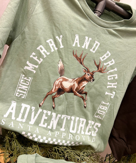 Merry & Bright Adventures tee